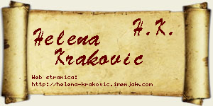 Helena Kraković vizit kartica